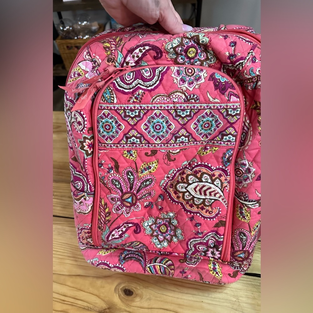Vera Bradley Call me Coral Laptop backpack Retired pattern 034